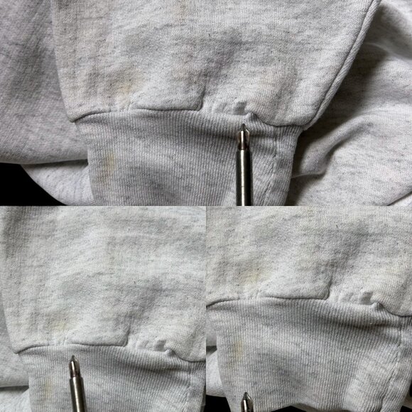 Vintage Smile if you Got Lucky Sweatshirt Crewneck Slogan Joke Distressed Boxy. - Picture 6 of 7